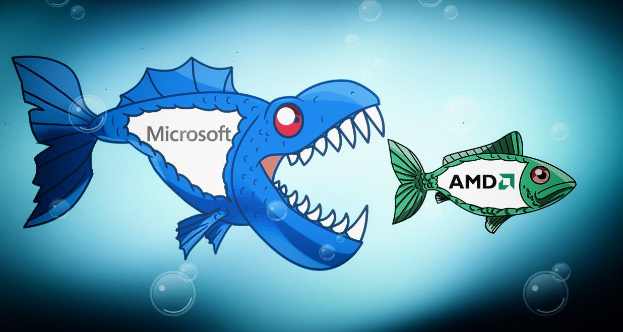شركة AMD من نصيب من؟ مايكروسوفت أو سامسونج أم intel؟